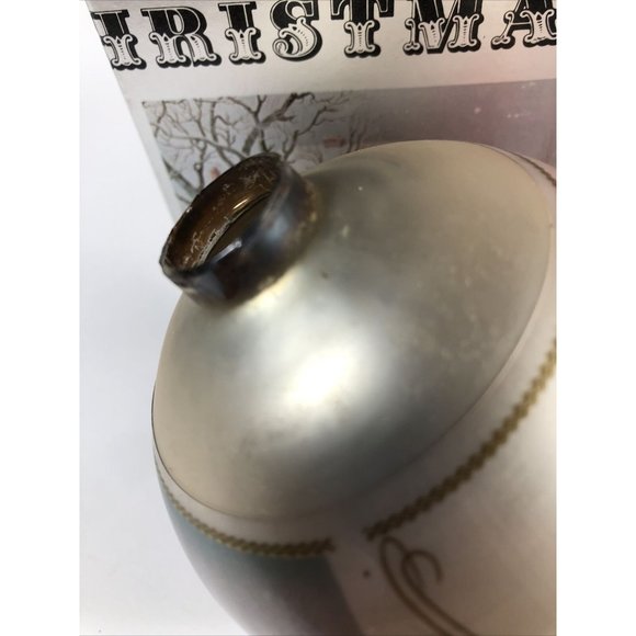 Currier and Ives Winter In The Country Christmas Ornament Bulb 3.1/4” Corning - Picture 3 of 9